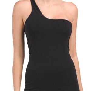 Helmut Lang Black Seamless Jersey Cutout Tank Top Size Medium/Large NWT